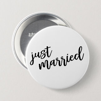 Just Married Button