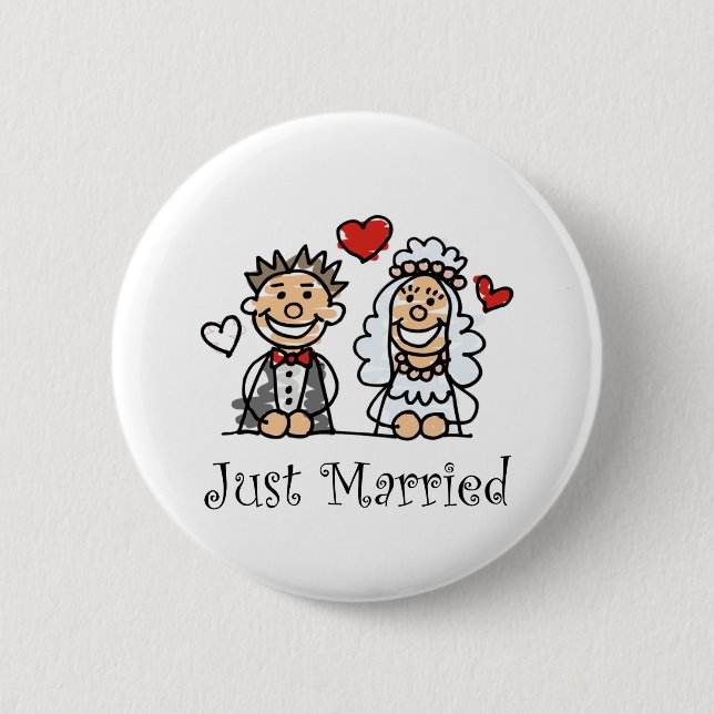 Just Married Button (Front)