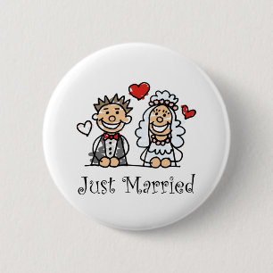 Just Married Button