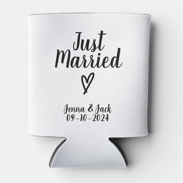 Just Married Can Cooler (Front)