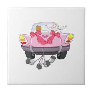 Just Married Car 27 Ceramic Tile