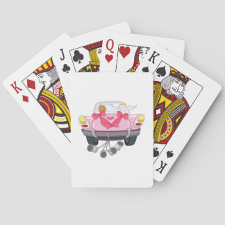 Just Married Car 27 Playing Cards