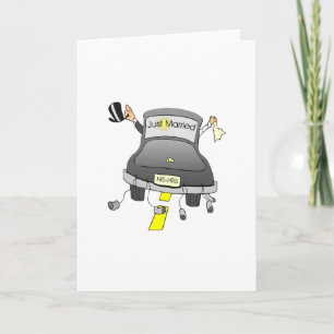 Just Married Car Announcement