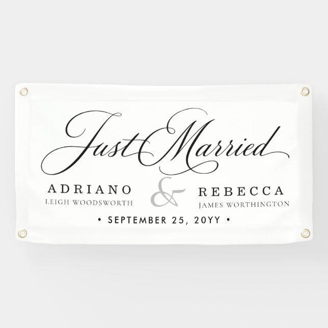 Just Married Car Banner (Horizontal)