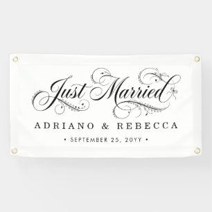Just Married Car Banner