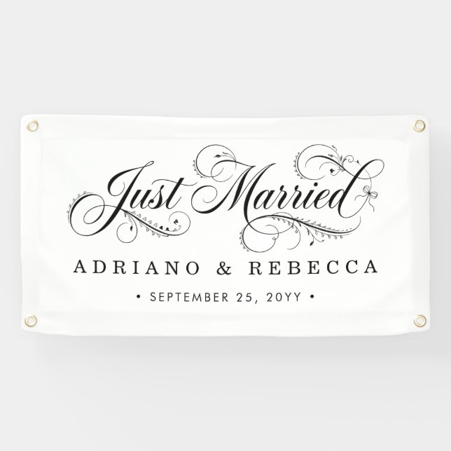 Just Married Car Banner (Horizontal)