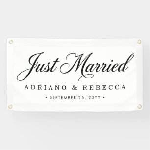 Just Married Car Banner