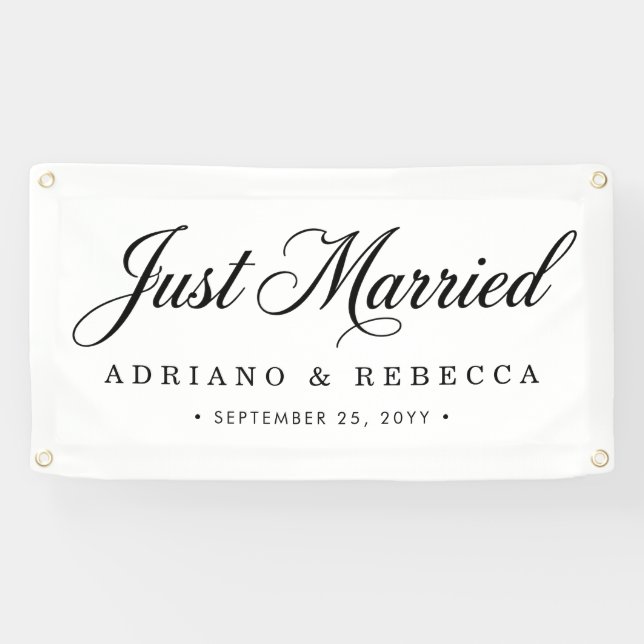 Just Married Car Banner (Horizontal)