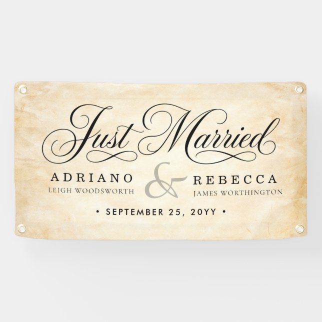 Just Married Car Banner (Horizontal)