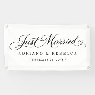 Just Married Car Banner
