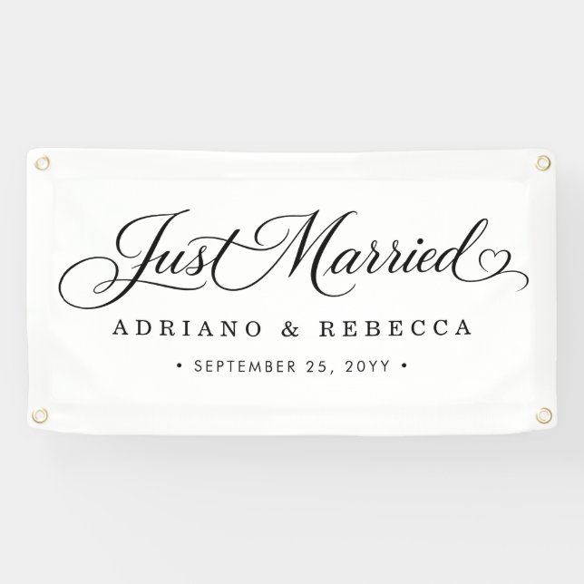 Just Married Car Banner (Horizontal)