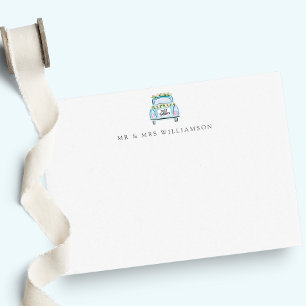 Just Married Car Newly Weds Personalised Card
