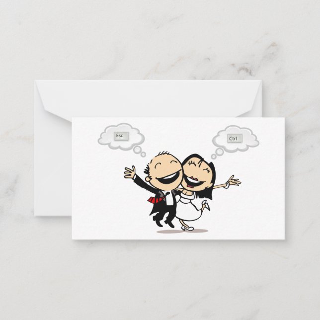 Just married card (Front)