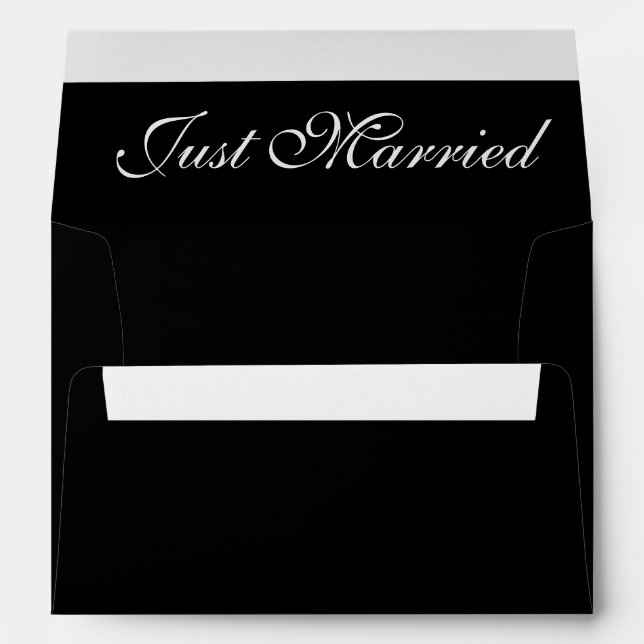 Just Married Card Envelope (Back (Bottom))