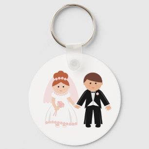 Just Married Couple Keychain