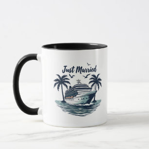 Just Married Cruising Summer Wedding Husband Wife Mug