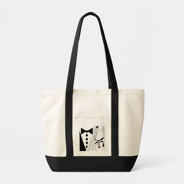 Just Married - - Customised Tote Bag (Front)