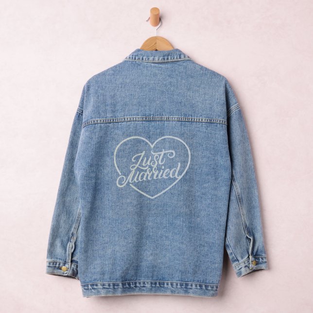 Just Married Denim Jacket (Hangar)