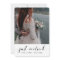 Just married Elegant announcement photo card