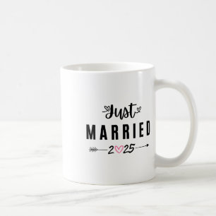 Just Married Est 2025 Honeymoon Wedding Couples An Coffee Mug