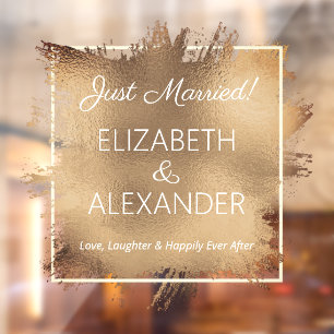 Just Married! Faux Foil