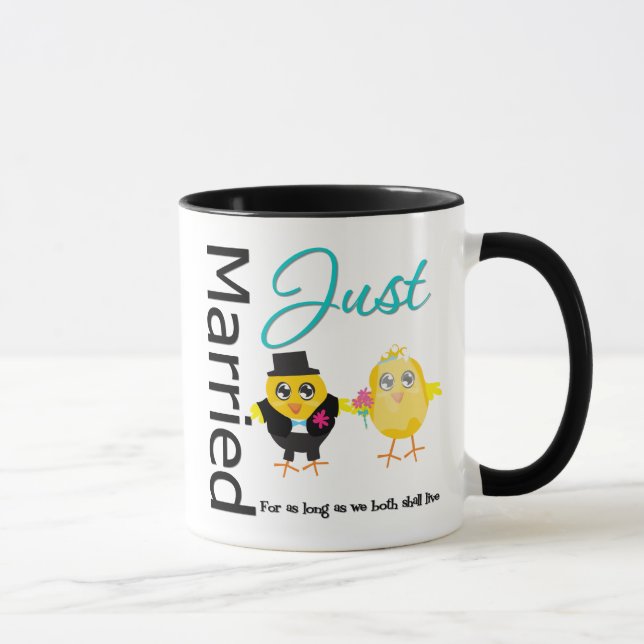Just Married For As Long As We Both Shall Live Mug (Right)