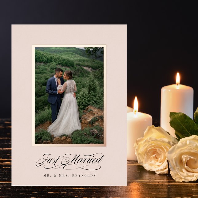 Just Married Frame Invitation (Creator Uploaded)