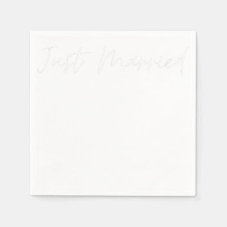 Just Married  Gay Wedding LGBTQ Lesbian Bride Gay  Napkin
