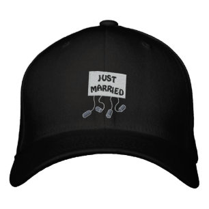 Just Married Groom Customisable Funny Wedding Embroidered Hat