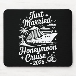 Just Married Honeymoon Cruise 2026 Mouse Pad