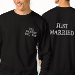 Just Married hoodie - Personalized Mr and Mrs<br><div class="desc">If you are looking for the perfect gift for a newlywed couple, you can't miss our selection of Just Married, hoodies and personalized hoodies with Mr. and "Mrs. embroidery, ideal for celebrating their love in a unique and fun way, along with customized t-shirts and elegant shirts that they can wear...</div>