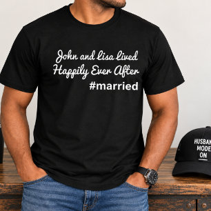 Just Married Husband Honeymoon Wedding Bachelor T-Shirt