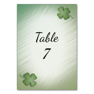 Just Married Irish Wedding Flag Table Number
