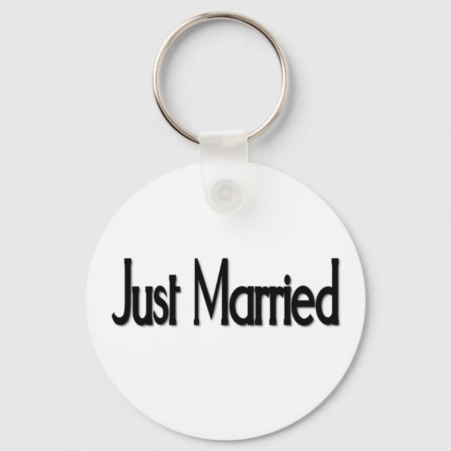 Just Married Key Ring (Front)