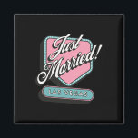 Just Married Las Vegas Wedding Bride Groom  Magnet<br><div class="desc">Just Married Las Vegas Wedding Bride Groom</div>