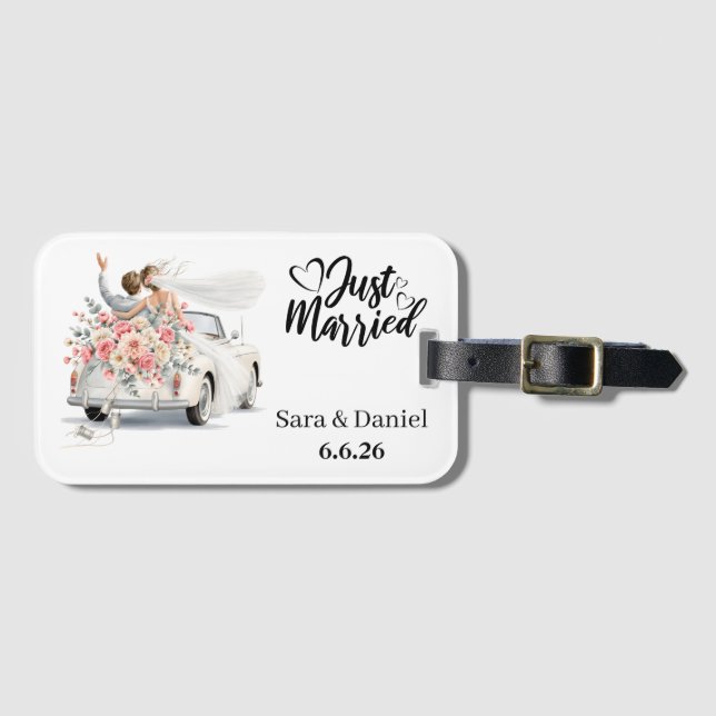 Just Married  Luggage Tag (Front Horizontal)