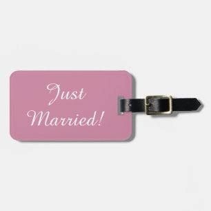 Just Married Luggage Tag