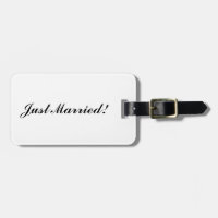 "Just Married" Luggage Tag
