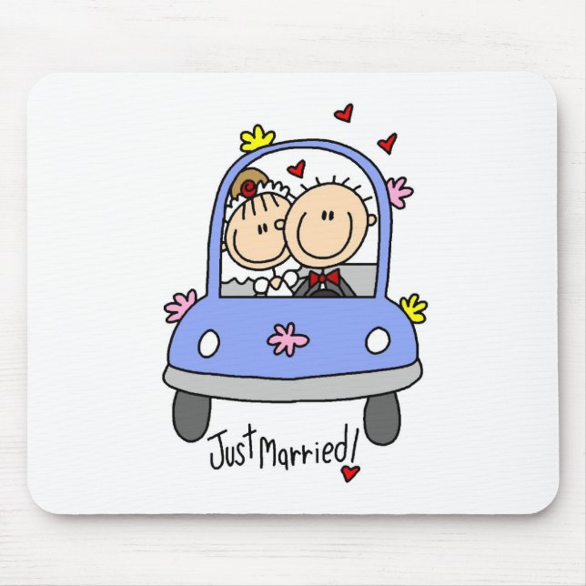 Just Married Mousepad (Front)