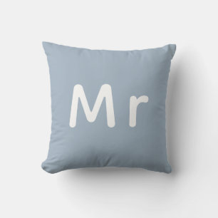 Just Married Mr. & Mrs.   Wedding Monogram  Cushion
