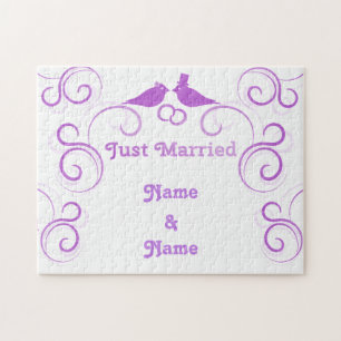 Just Married Newlyweds Thunder_Cove Jigsaw Puzzle