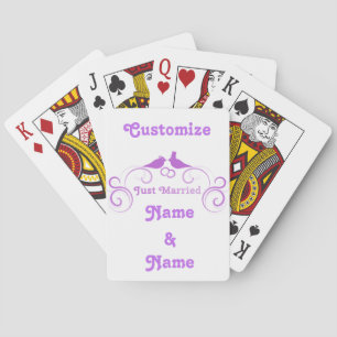 Just Married Newlyweds Thunder_Cove Playing Cards