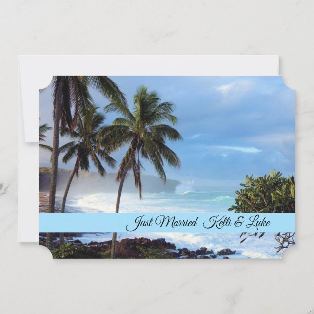 Just Married Photo Card (Front)