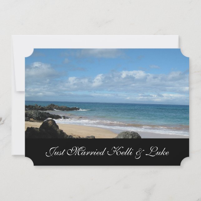 Just Married Photo Card (Front)