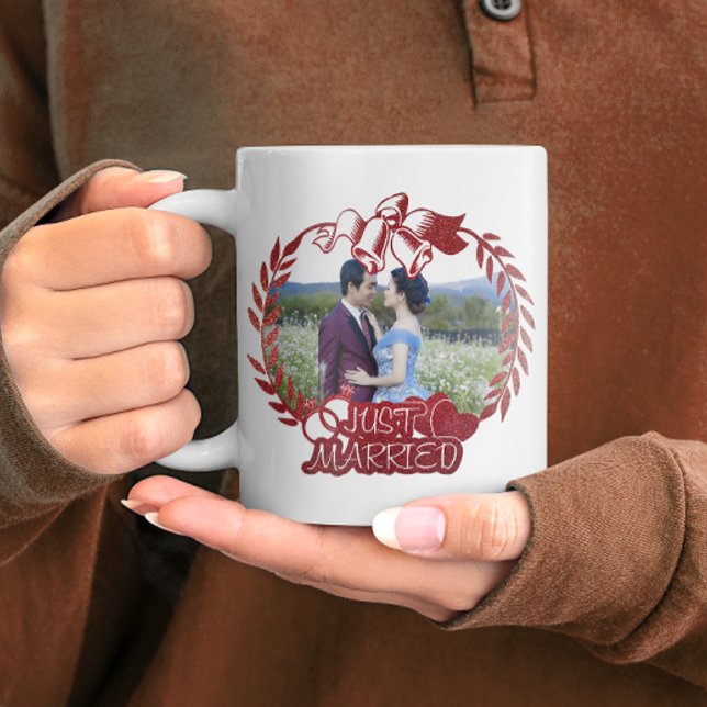 Just Married Photo Keepsake Coffee Mug (Creator Uploaded)