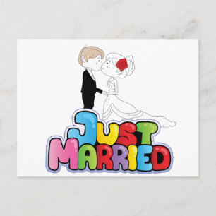 Just Married Postcard