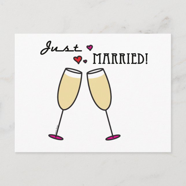 Just Married Postcard (Front)