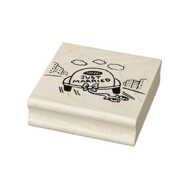 Just Married Rubber Stamp (Stamp)