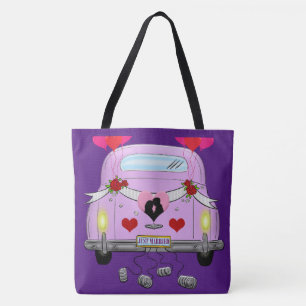 Just Married Shoulder Tote Bag