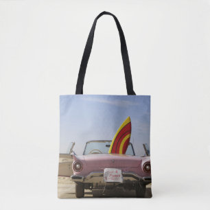 Just Married Sign And Surfboard Tote Bag